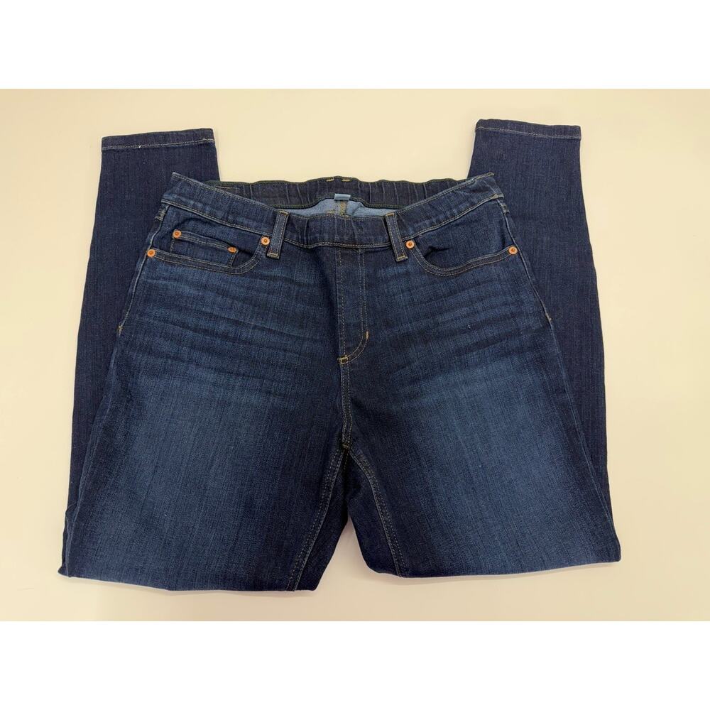 L.L. Bean Womens Jeans Size 12 Petite Bean Flex Skinny Leg Favorite Fit Denim